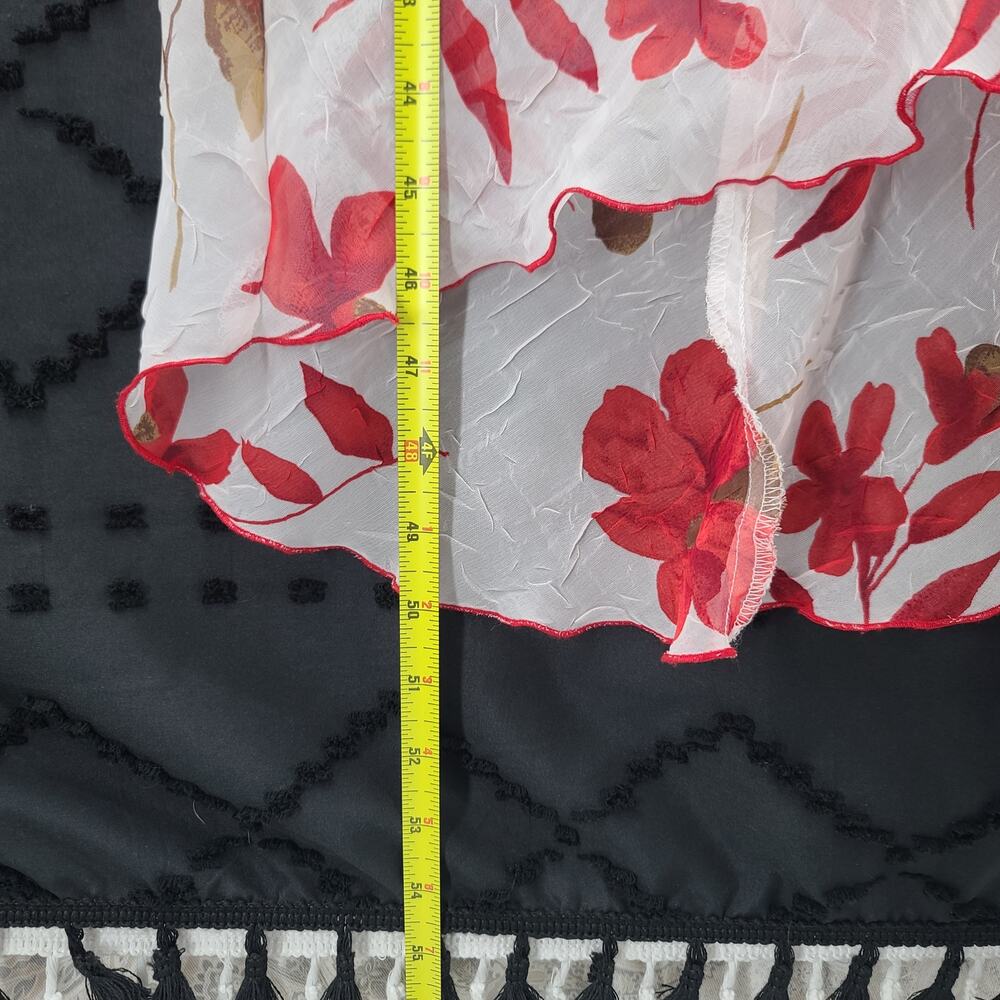 Vintage Sheer Floral Fairy Maxi dress Speechless Sz 3 White Office Wedding guest - Picture 4 of 7